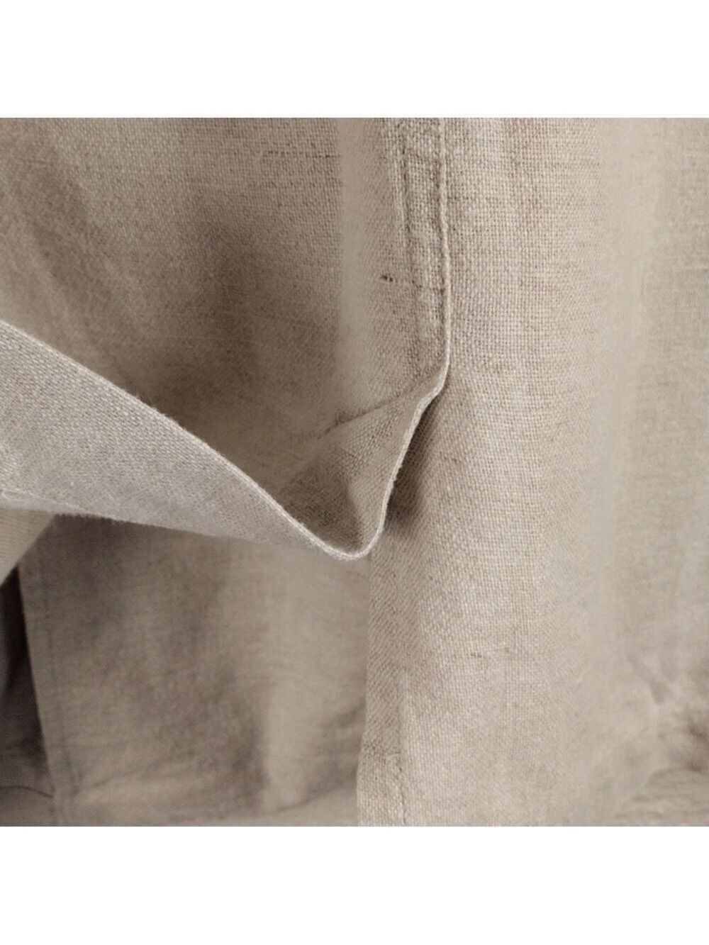 Lizsport Petite Natural Linen Blend One Notched Two Button Classic Blazer Jacket - Picture 12 of 16